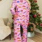 Pink Cheetah Print Shirt and Pants Pajama Set