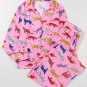 Pink Cheetah Print Shirt and Pants Pajama Set
