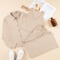 Oatmeal 3-Piece Cozy Knit Lounge Set