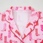 Pink Western Cowgirl Boots Printed Shirt Ruffled Shorts Pajama Set