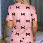 Pink Bow Printed Short 2pcs Lounge Set