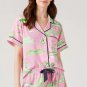 Pink Holiday Resort Short 2pcs Pajama Set