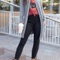 Black High Waist Pleated Pocket Leggings