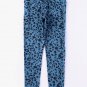 Blue Classic Leopard Print Active Leggings