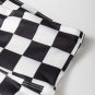 Black Checkered Pattern High Waist Skinny Leggings