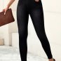 Black Arched Waist Stretchy Slim Fit Jeggings