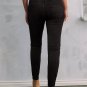 Black Solid Color High Waist Stretchy Slim Fit Jeggings