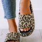 Black Print Thick Sole Slip On Slippers