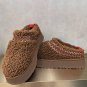 Chestnut Embroidered Sherpa Plush Thick Sole Snow Boots