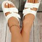 White Double-buckle EVA Slippers