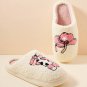White Cowgirl Hat and Boot Printed Plush Thermal Home Slippers