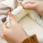 Bowknot Applique Plush Winter Slippers