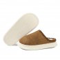 Chestnut Thick Sole Plush Lined Home Slippers
