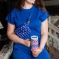 Dark Blue Plus Size Fashion Textured Short 2pcs Outfit