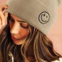 White Smiley Face Eaveless Beanie Hats