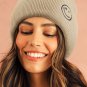 White Smiley Face Eaveless Beanie Hats