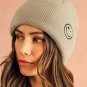 White Smiley Face Eaveless Beanie Hats