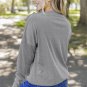 Gray Ribbed Zip Knit Top