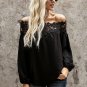 Black Blooming Lace Off The Shoulder Top