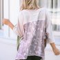 Multicolor Exposed Seam Patchwork Oversized Top