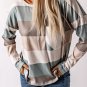 Green Color Block Ribbed Long Sleeve Top with Pocket