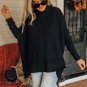 Black Cowl Neck Shift Tunic Top
