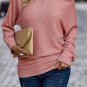 Dusty Pink Textured Knit Long Sleeve Top