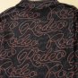 Black Western Rodeo Printed Mock Neck Long Sleeve Mesh Top