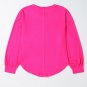 Light Green Colorblock Striped Drop Shoulder Loose Top