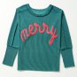 Skobeloff Merry Graphic Corded Batwing Sleeve Knit Top