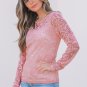 Blossom Floral Lace Sheer Long Sleeve Top