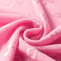 Pink Mesh Bow Pattern Long Sleeve Top