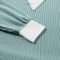 Light Blue Corded Colorblock Drop Shoulder Loose Top