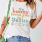 White No Bunny Loves You Like Jesus Easter Day T Shirt