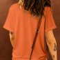 Orange Its Fall Yall Animal Print Casual T Shirt