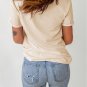 Khaki Corn Crop Top Graphic Tee