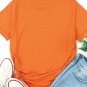 Orange Be The Sunshine Graphic Print Crewneck T Shirt