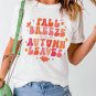 White FALL BREEZE and AUTUMN LEAVES Graphic Tee