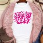 White Spooky Babe Bat Print Halloween Crewneck T Shirt