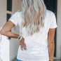 White Halloween Season Dancing Skeleton Graphic Tee