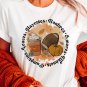 White Pumpkin Rugby Graphic Print Short Sleeve Top