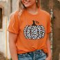 Orange Leopard Pumpkin Graphic Daily Fashion Tee