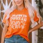 Orange PUMPKIN SPICE and Jesus Christ Graphic T Shirt