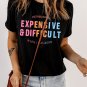 Black EXPENSIVEandDIFFICULT Graphic Tee
