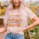 Khaki Flannels Hayrides Pumpkins Sweaters Bonfires Tee