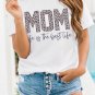 White MOM life is the best life Graphic T Shirt