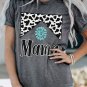 Gray Mama Cowhide Graphic Tee