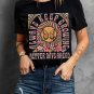 Black Always Keep Growing Butterfly Flower Crewneck Graphic Tee
