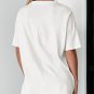 White Sequin Flip Flops Graphic Tunic T Shirt