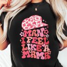 Black MAN I FEEL LIKE A MAMA Graphic Tee